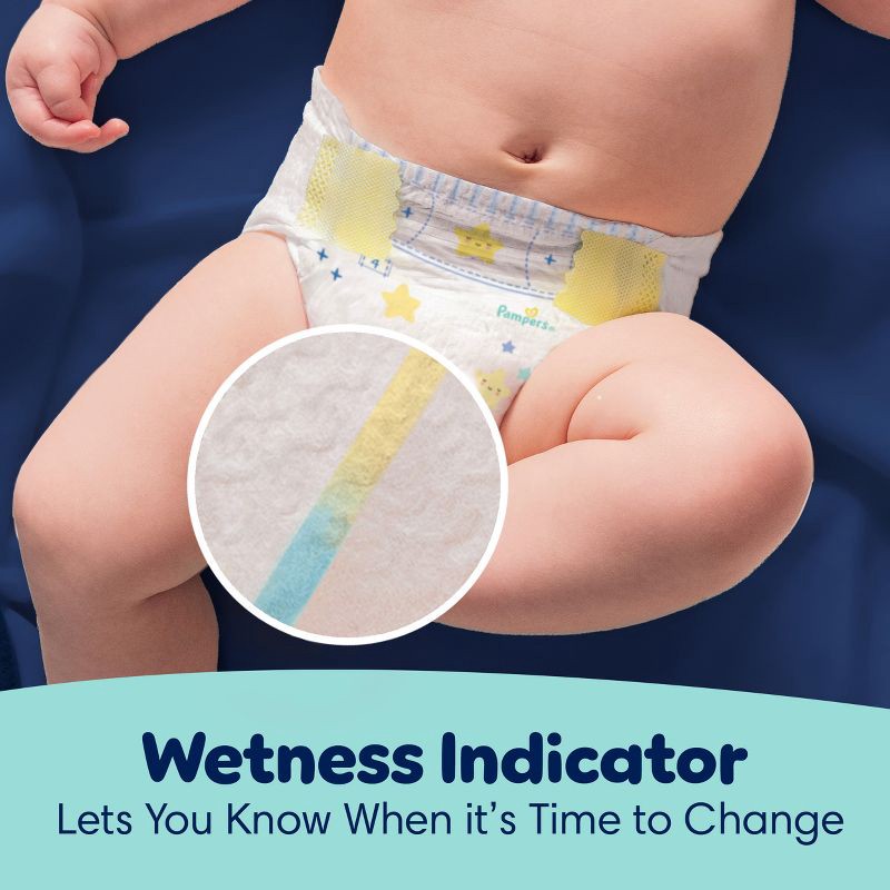 slide 12 of 16, Pampers Swaddlers Overnight Diapers - Size 4 - 104ct, 4 x 104 ct