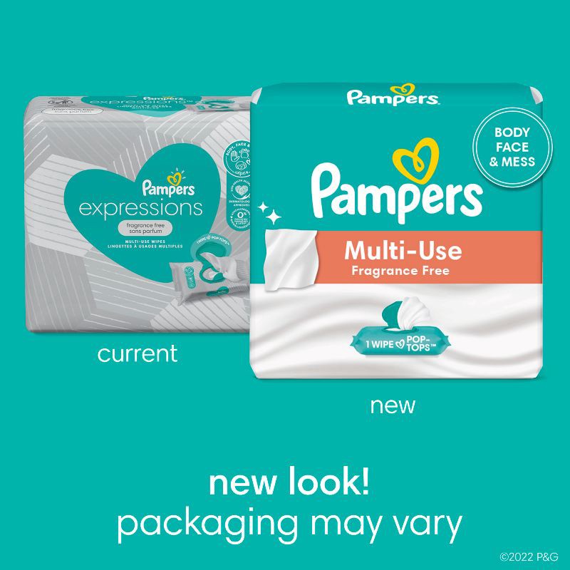 slide 2 of 11, Pampers Multi-Use Fragrance Free Baby Wipes - 504ct, 504 ct