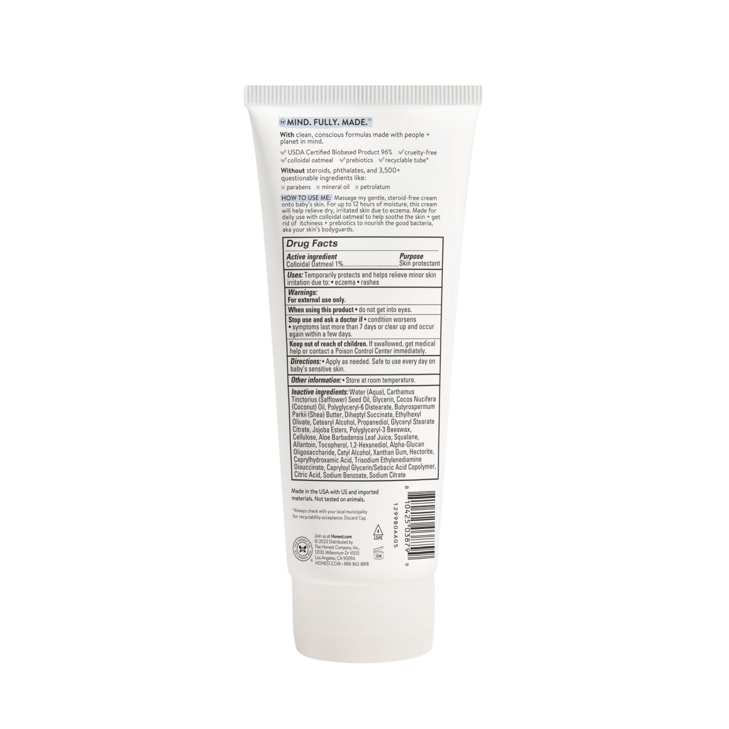 slide 2 of 6, Honest Soothe Fragrance Free Eczema Relief Cream 7.0 fl oz, 7 fl oz