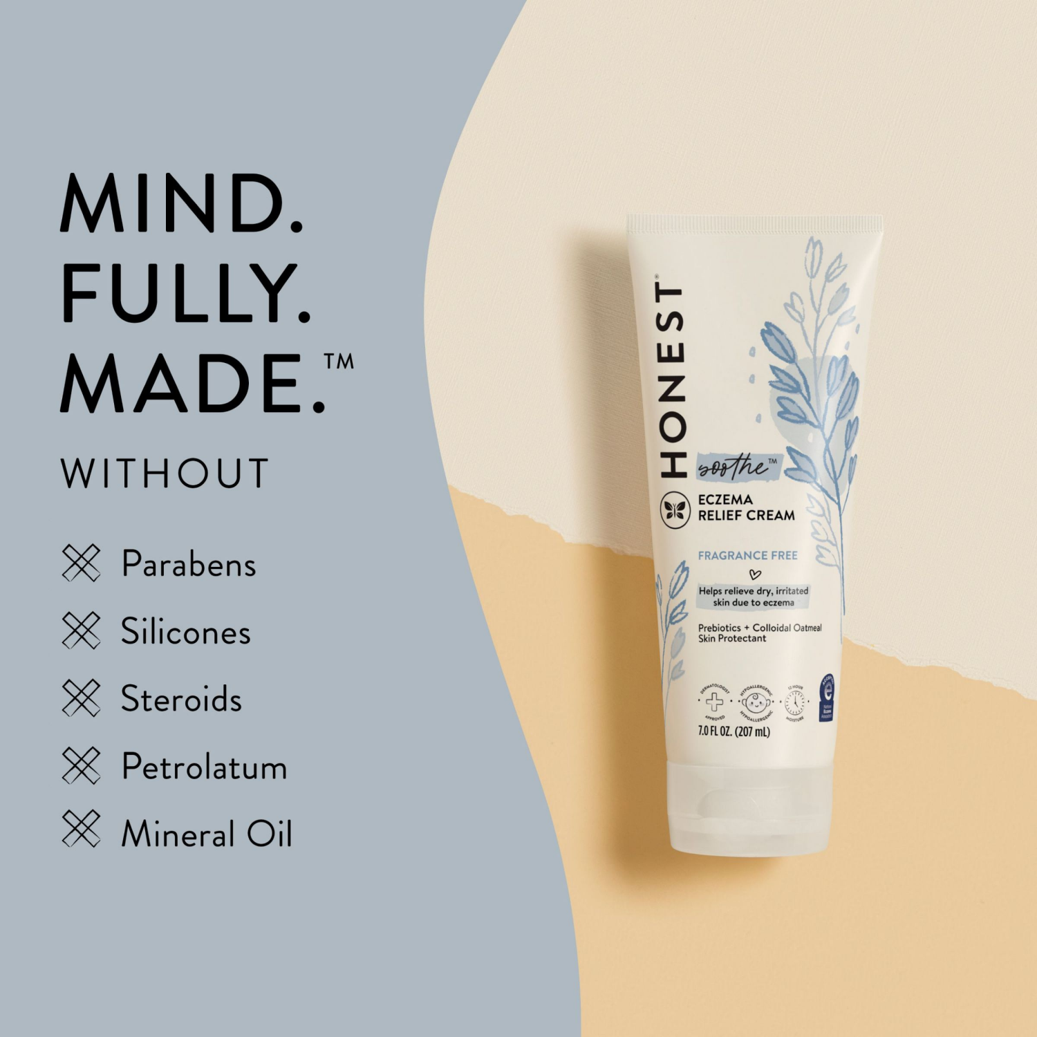 slide 4 of 6, Honest Soothe Fragrance Free Eczema Relief Cream 7.0 fl oz, 7 fl oz