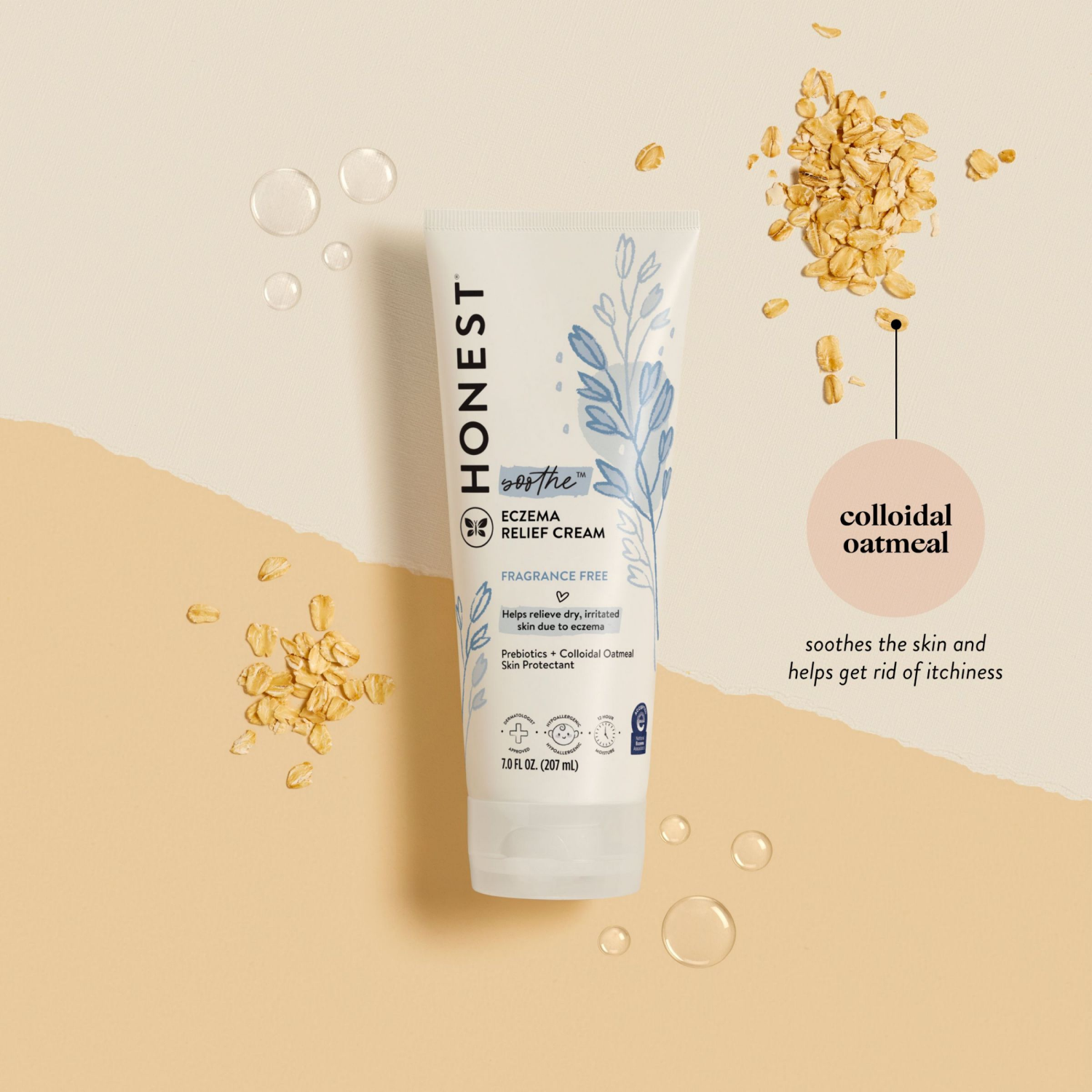 slide 5 of 6, Honest Soothe Fragrance Free Eczema Relief Cream 7.0 fl oz, 7 fl oz