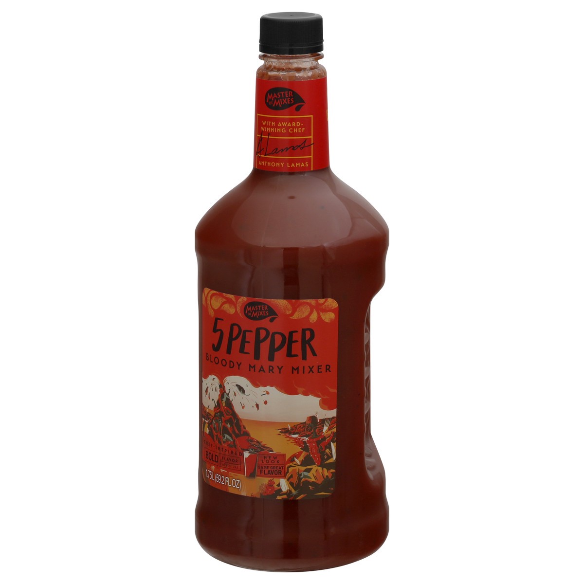 slide 6 of 9, Master of Mixes 5-Pepper Bloody Mary - 1.75 liter, 1.75 liter