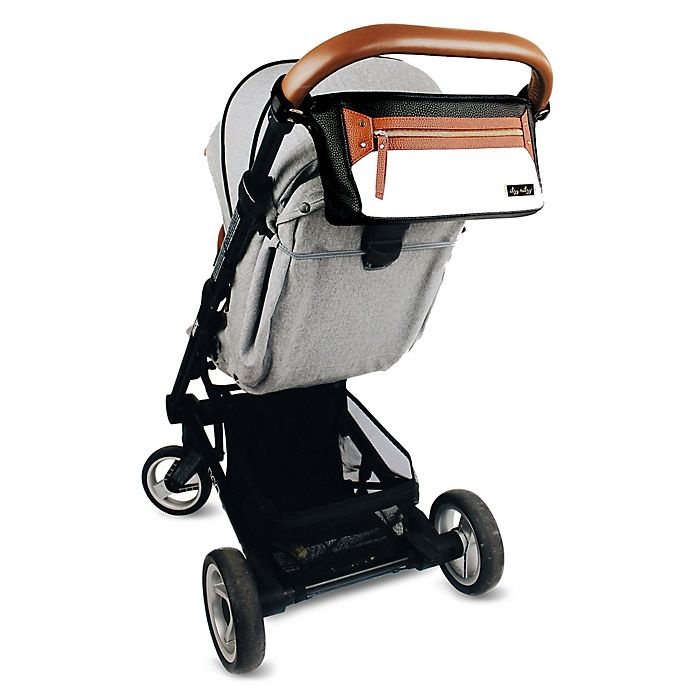 slide 7 of 8, Itzy Ritzy Stroller Caddy - Coffee and Cream, 1 ct