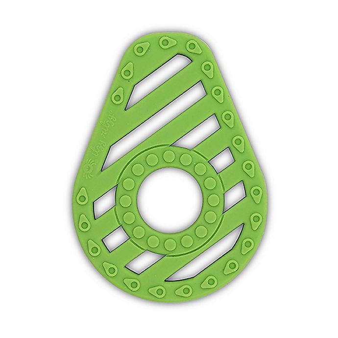 slide 2 of 2, Itzy Ritzy Avocado Silicone Teether - Green, 1 ct