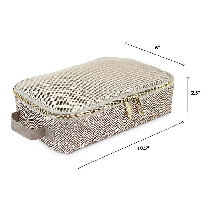 slide 7 of 12, Itzy Ritzy Packing Cubes - Taupe, 3 ct