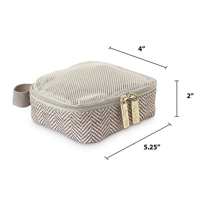 slide 11 of 12, Itzy Ritzy Packing Cubes - Taupe, 3 ct