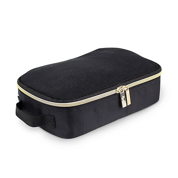 slide 9 of 11, Itzy Ritzy Packing Cubes - Black/Gold, 3 ct