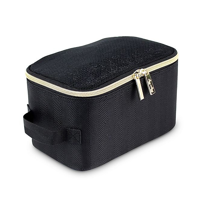 slide 10 of 11, Itzy Ritzy Packing Cubes - Black/Gold, 3 ct