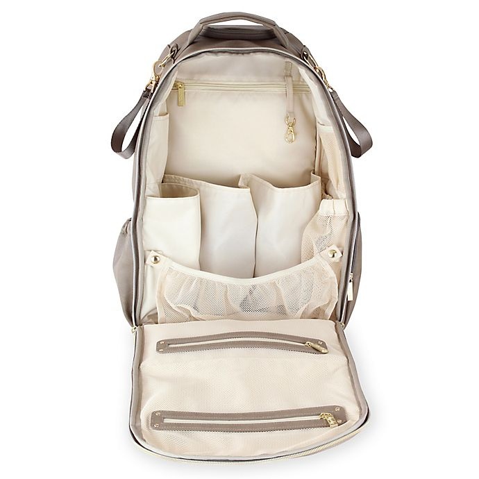 slide 14 of 17, Itzy Ritzy Backpack Diaper Bag - Herringbone Taupe, 1 ct