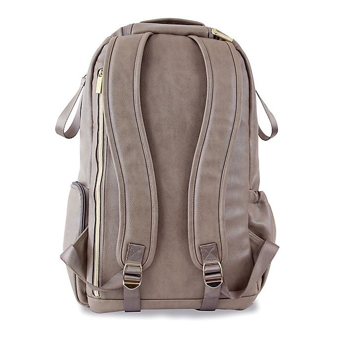 slide 11 of 17, Itzy Ritzy Backpack Diaper Bag - Herringbone Taupe, 1 ct