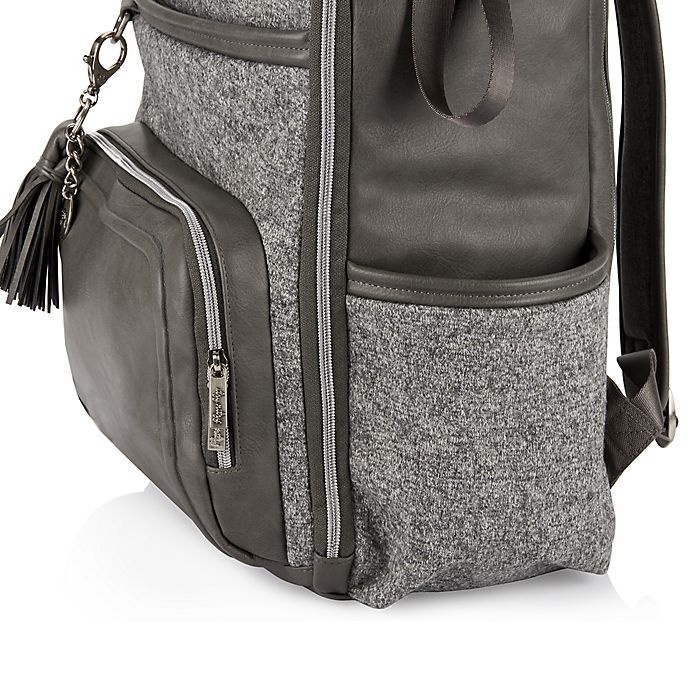 slide 2 of 13, Itzy Ritzy Boss Plus Diaper Bag Backpack - Grey, 1 ct