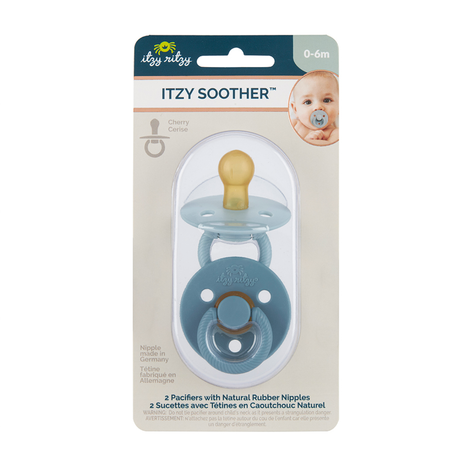 slide 2 of 4, Itzy Ritzy Itzy Soother Natural Rubber Pacifier Harbor and Coast, 1 ct