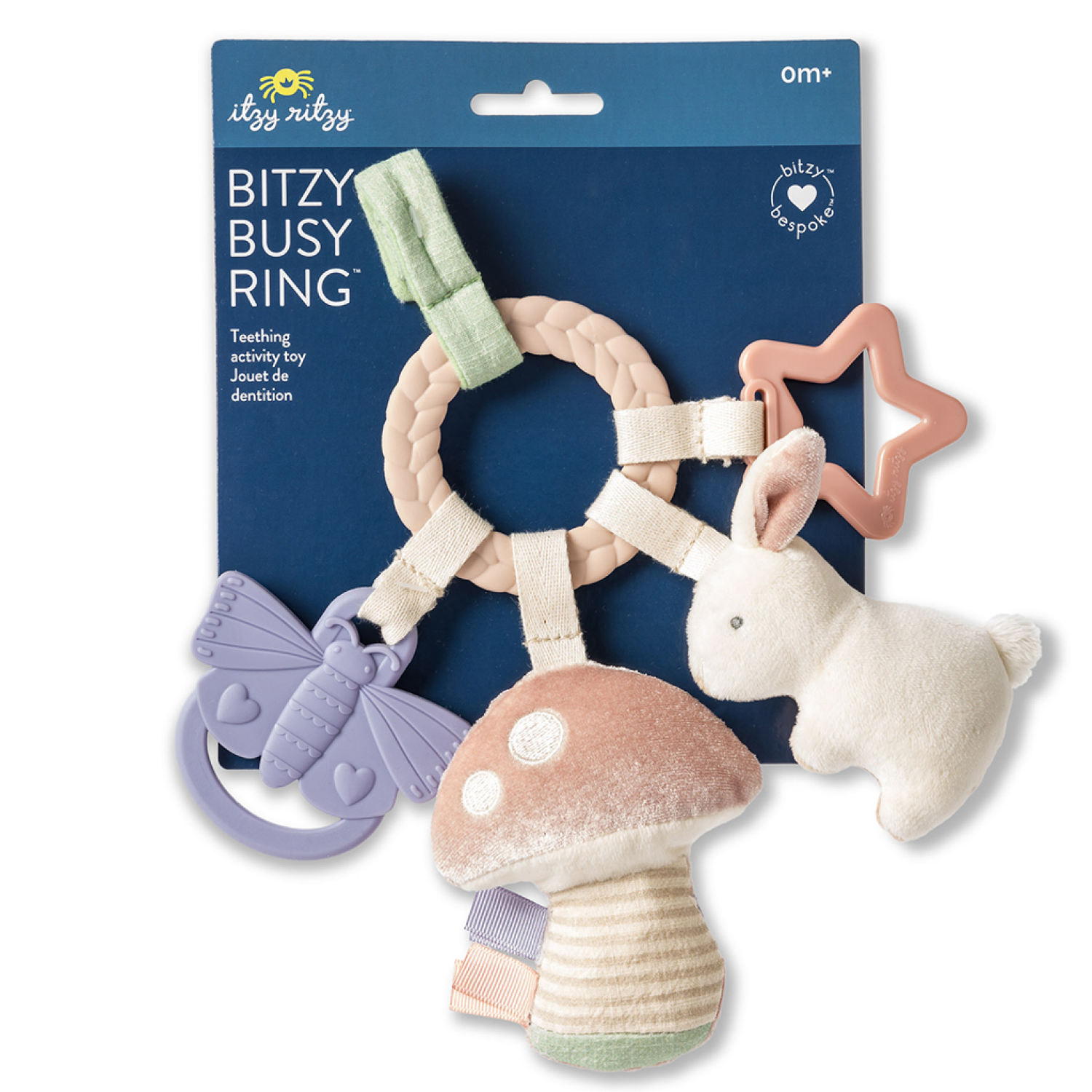 slide 2 of 4, Itzy Ritzy Bitzy Busy Ring Bunny, 1 ct