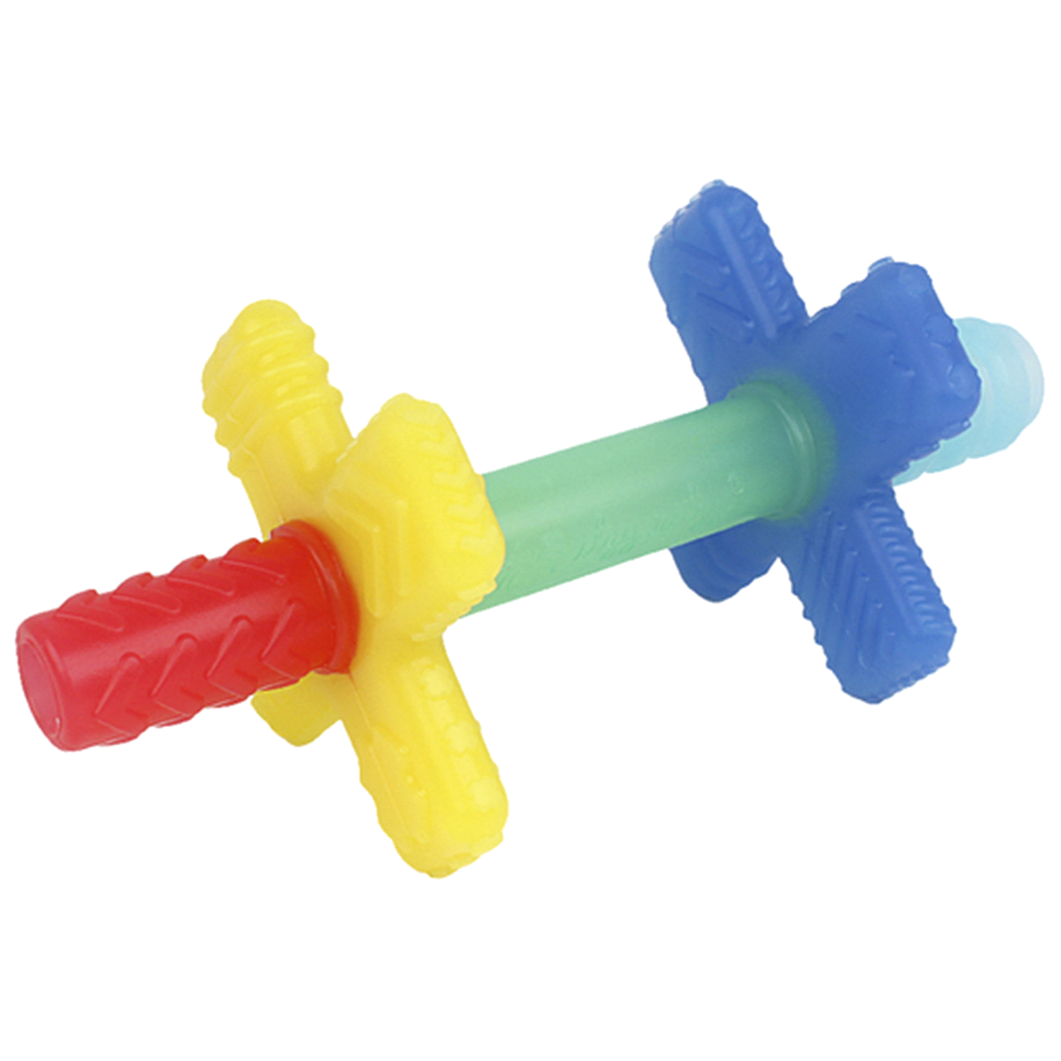 slide 1 of 13, Itzy Ritzy Teensy Tubes Rattle - Blue and Red, 1 ct