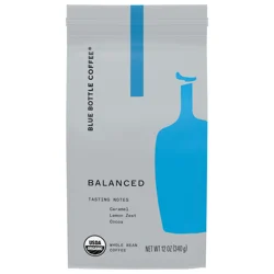 Blue Bottle Coffee Blue Bottle Organic Balanced Medium Roast Whole Bean Coffee Bag- 12 oz