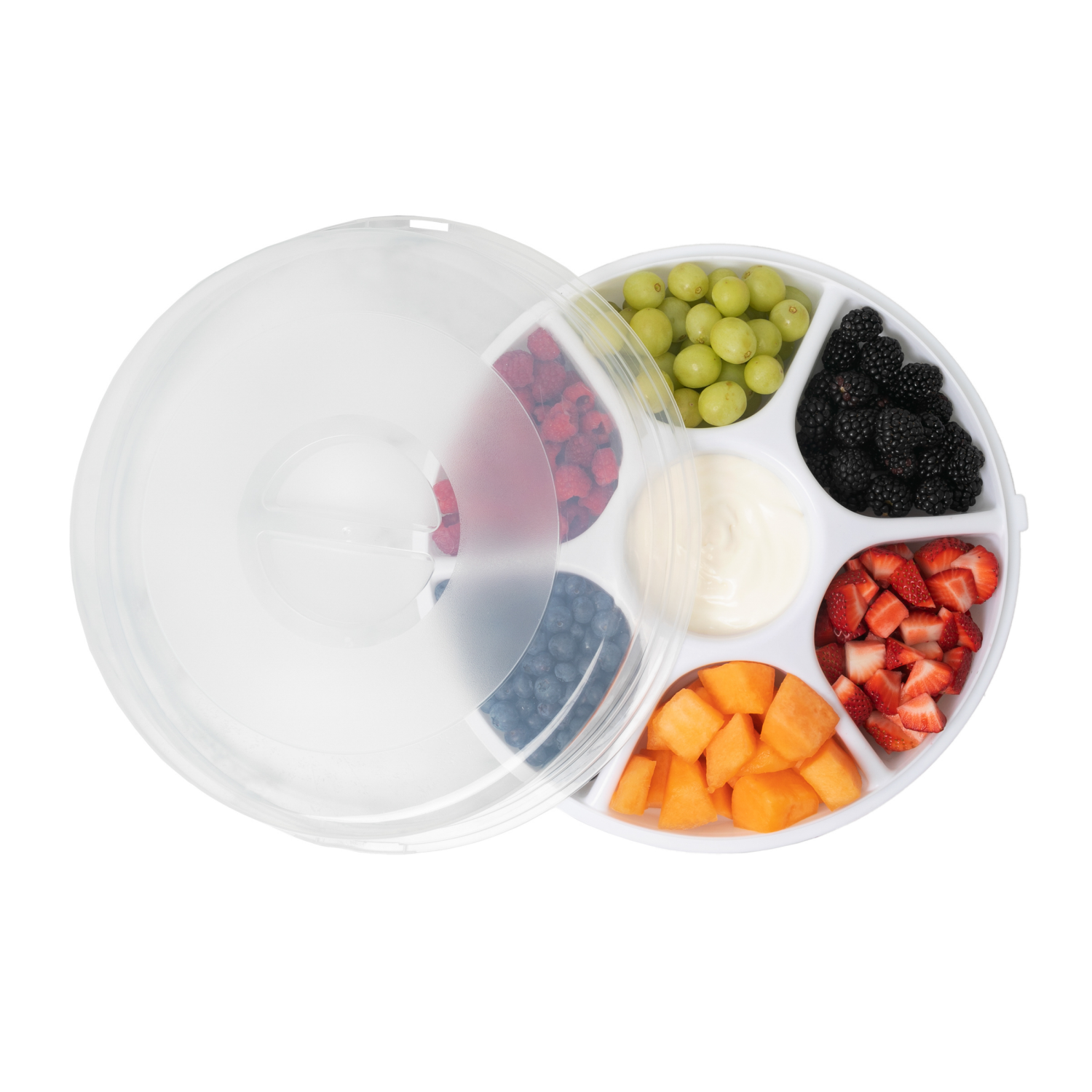 slide 3 of 4, KOLORAE Serving Tray 7 Compartments, Assorted, 1 ct