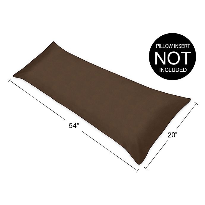 slide 4 of 4, Sweet Jojo Designs Chocolate Maternity Body Pillow Case, 1 ct