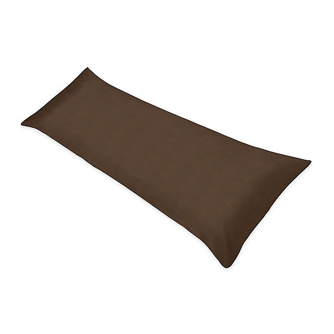 slide 1 of 4, Sweet Jojo Designs Chocolate Maternity Body Pillow Case, 1 ct