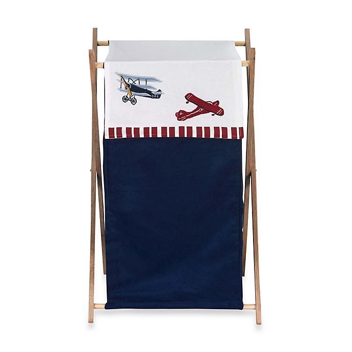 slide 1 of 1, Sweet Jojo Designs Vintage Aviator Laundry Hamper, 1 ct