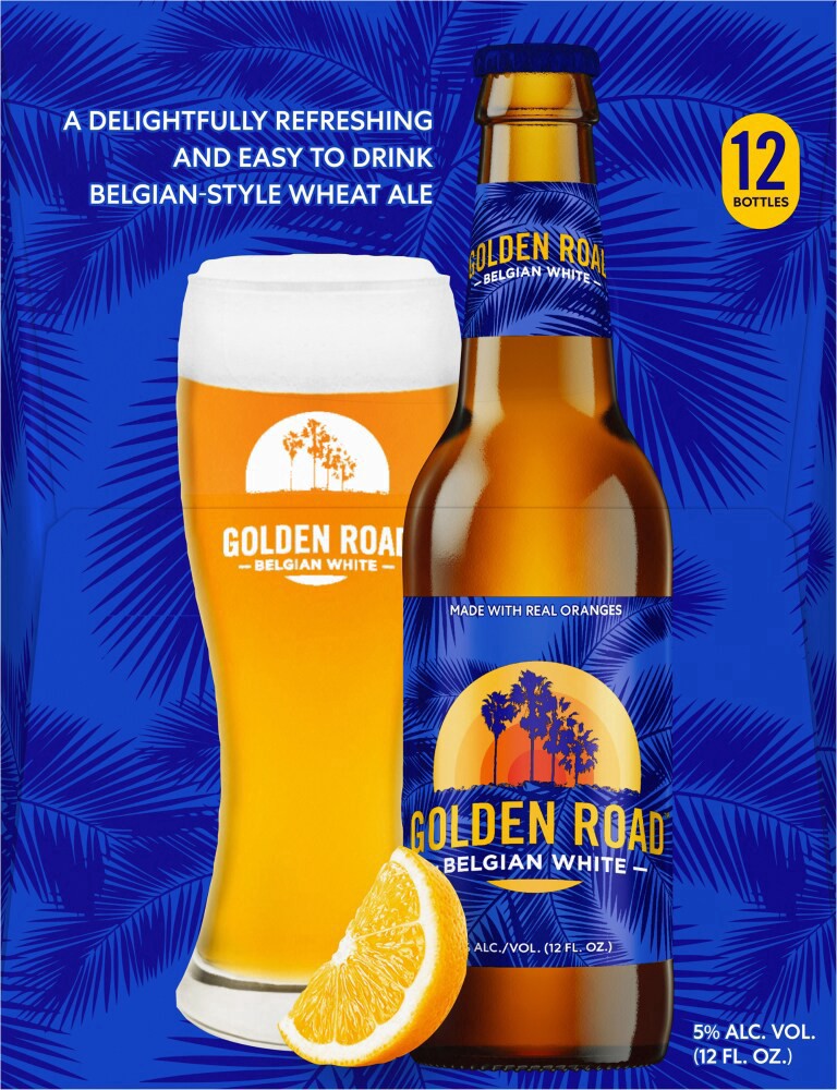 slide 4 of 6, Golden Road Belgian White 12 Pack, 12 ct; 12 oz