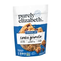 Purely Elizabeth Chocolate Chip Cookie Granola Gluten-Free Non GMO 11 oz.