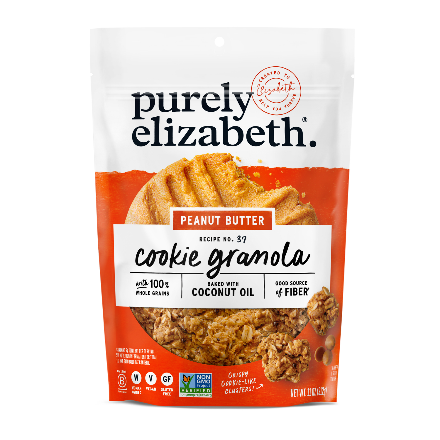 slide 2 of 8, PURELY ELIZABET Purely Eliz Pb Cookie Granola, 11 oz