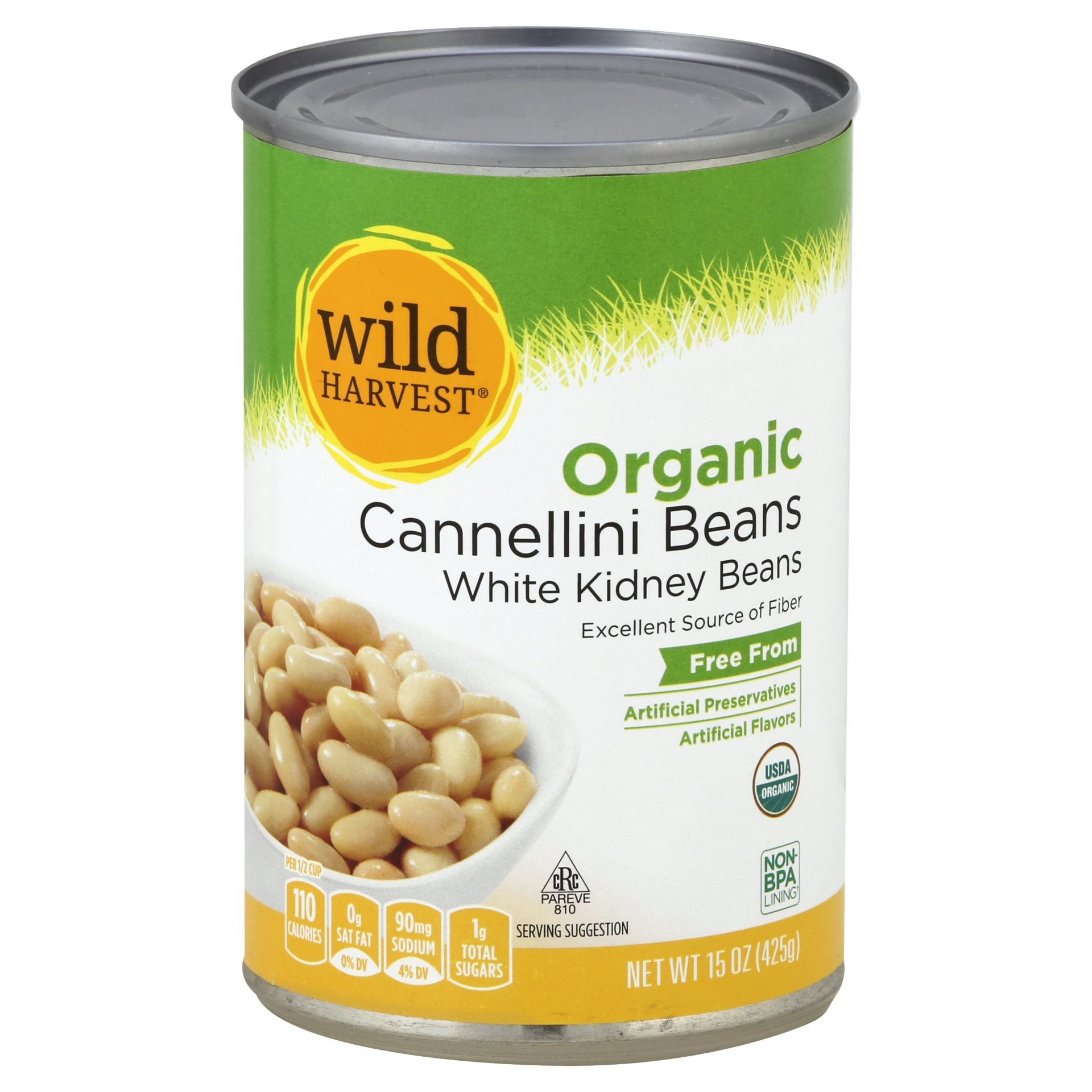 slide 1 of 7, Wild Harvest Organic Cannellini Beans, 15 oz