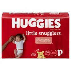 Huggies Little Snugglers Baby Diapers, Size Preemie, 30 Ct