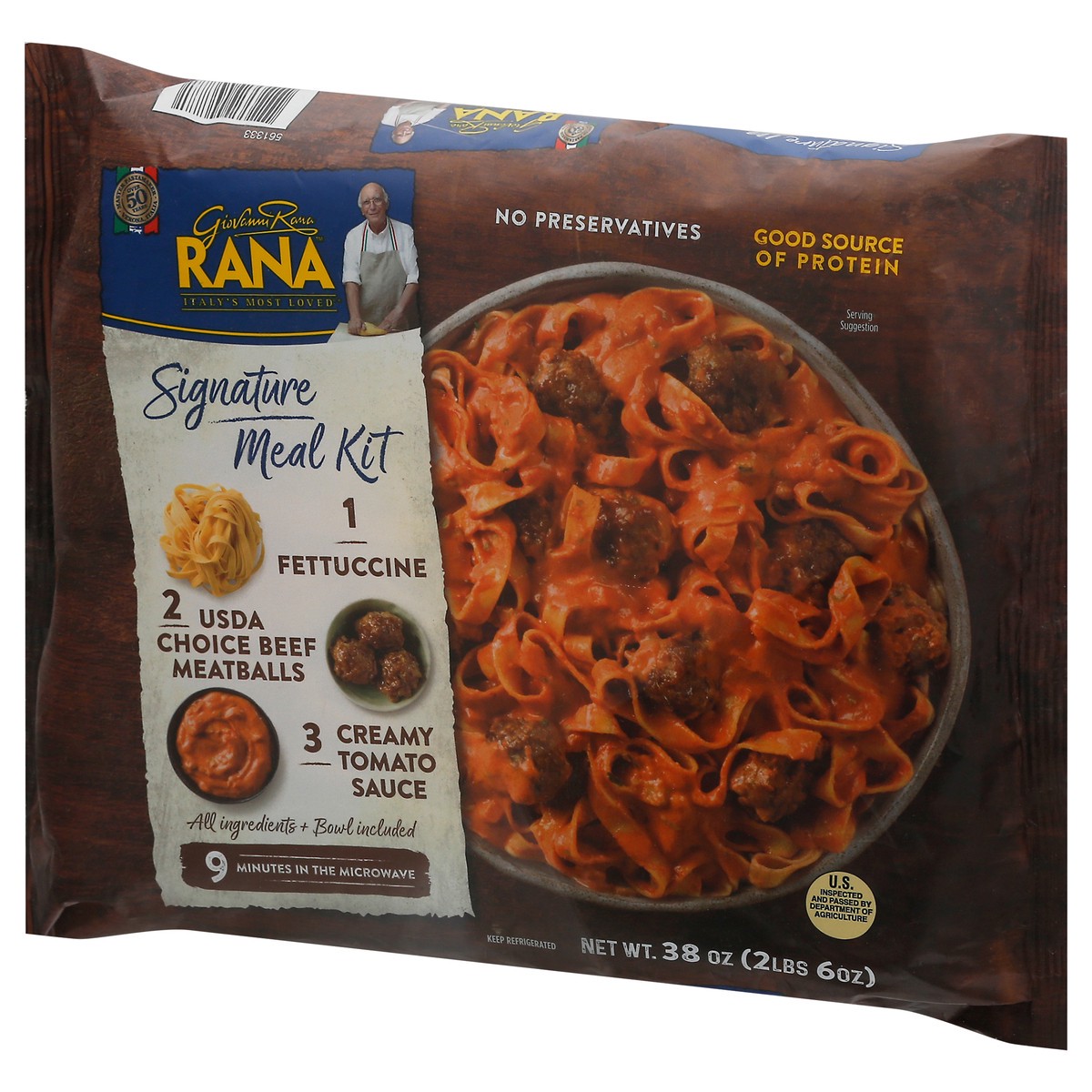 Rana Signature Meal Kit Meatball Fettuccine with Tomato Sauce - 38oz 38 ...