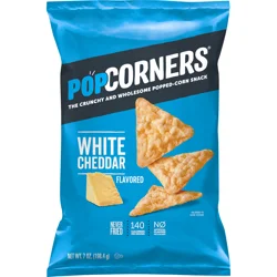 PopCorners Popped-Corn Snack, White Cheddar Flavored