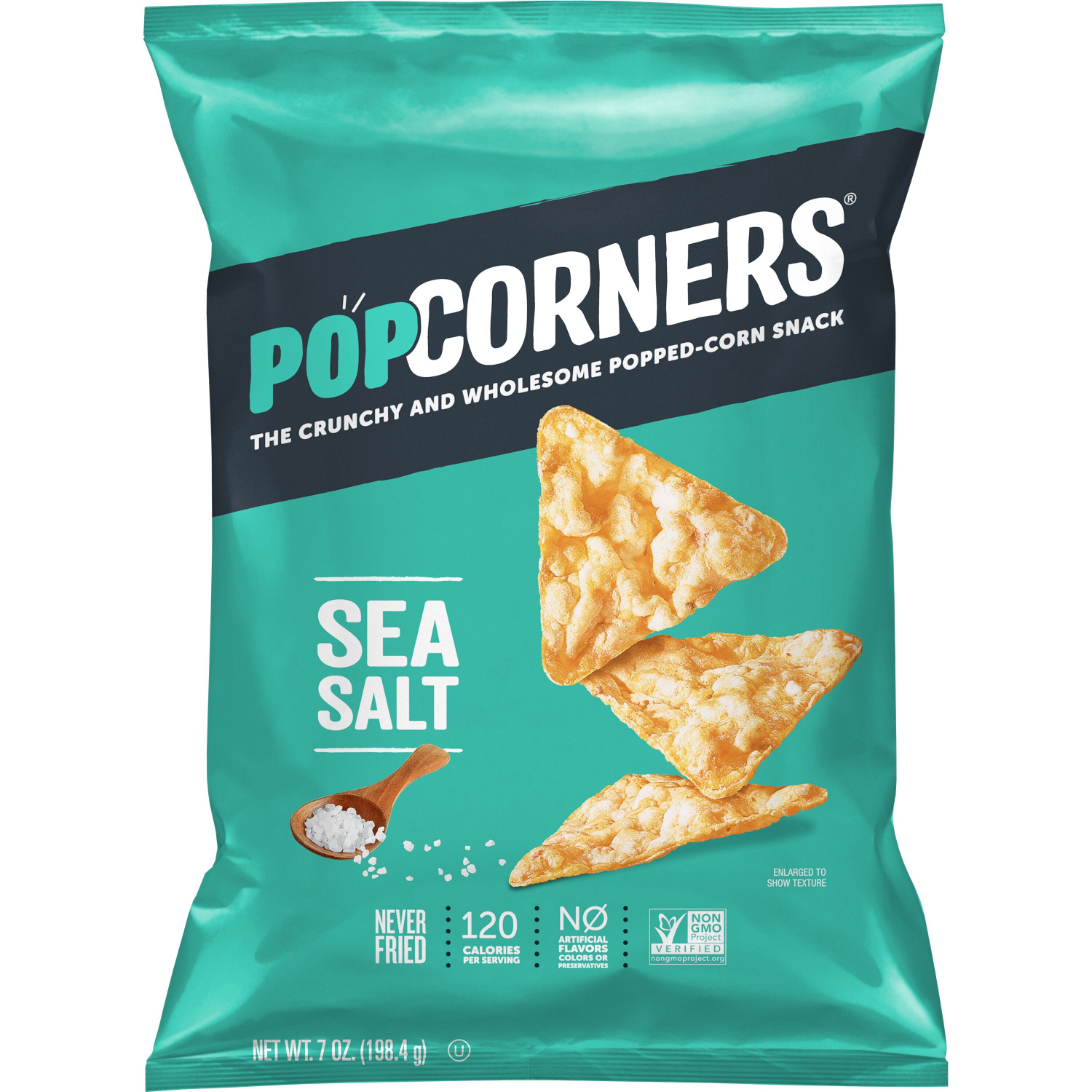 slide 1 of 3, PopCorners Sea Salt Corn Snacks, 7 oz