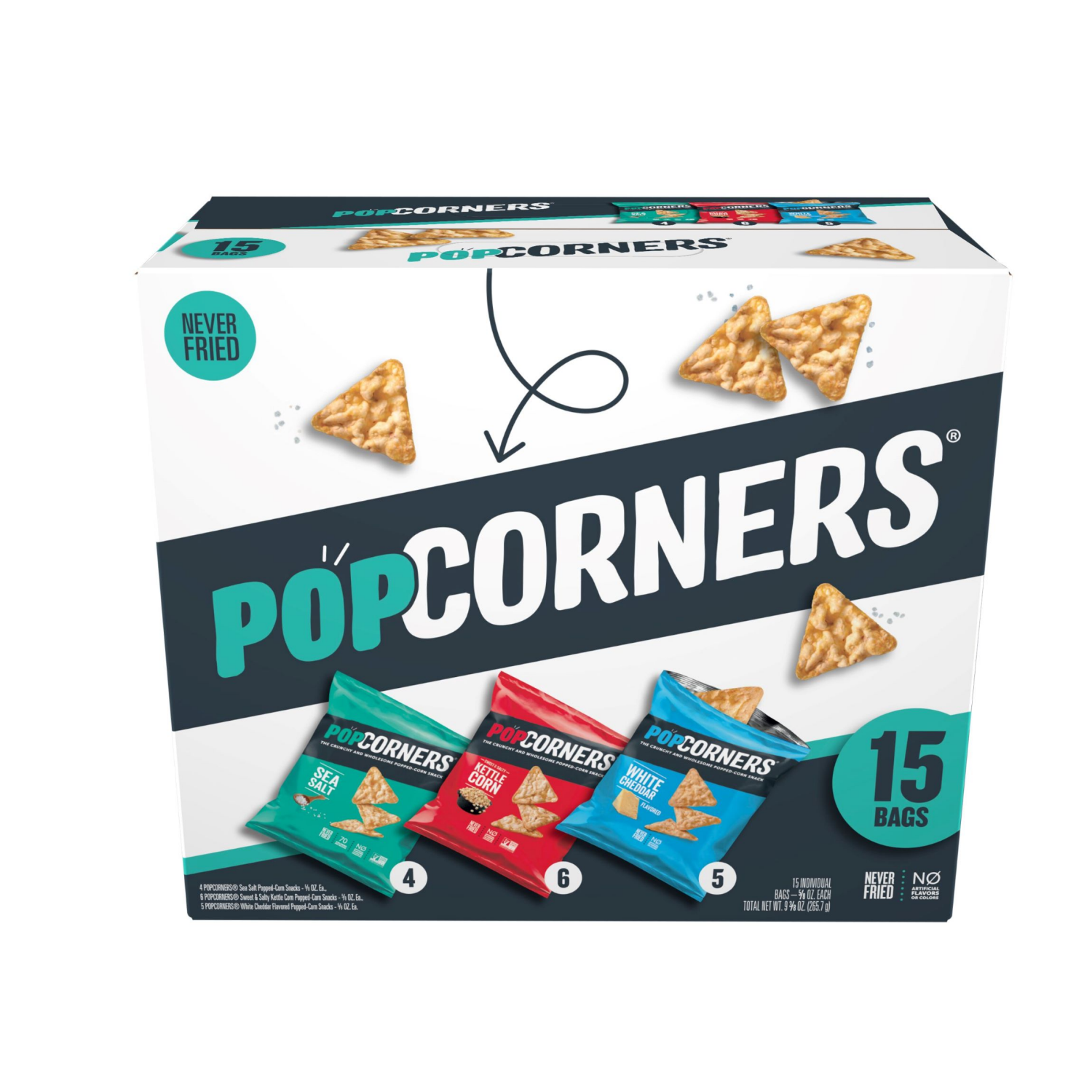 slide 2 of 4, PopCorners Popped-Corn Snacks, 15 ct