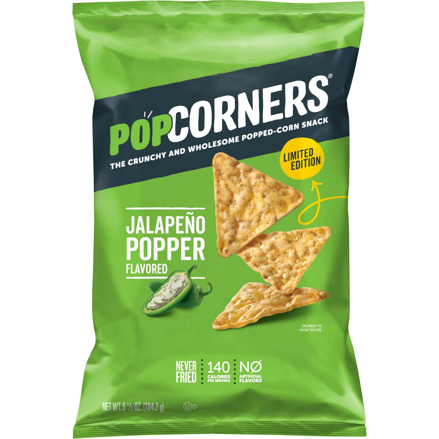 slide 1 of 3, PopCorners Jalapeno Poppers, 6.5 oz