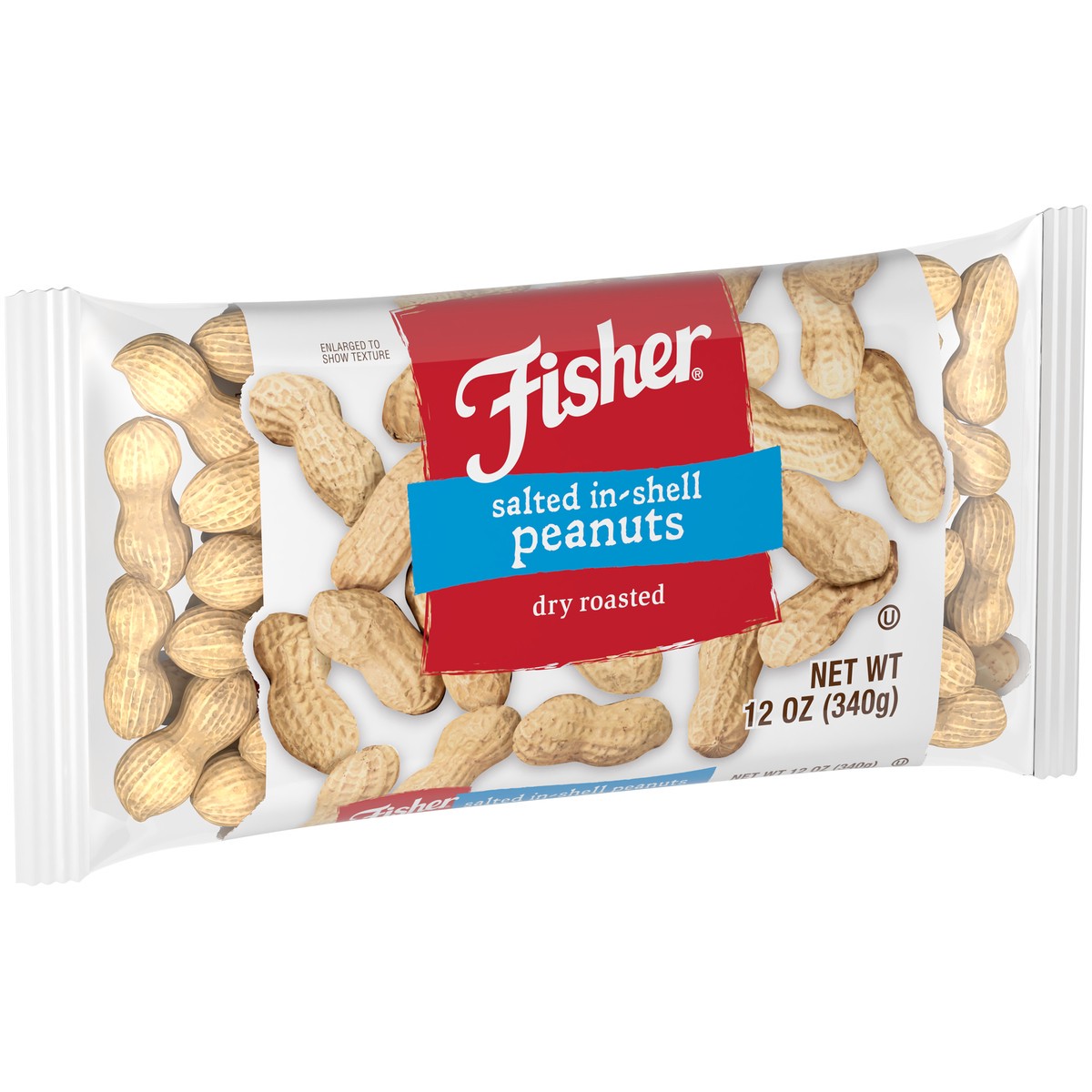 slide 3 of 14, Fisher Salted In-Shell Dry Roasted Peanuts 12 oz. Bag, 12 oz