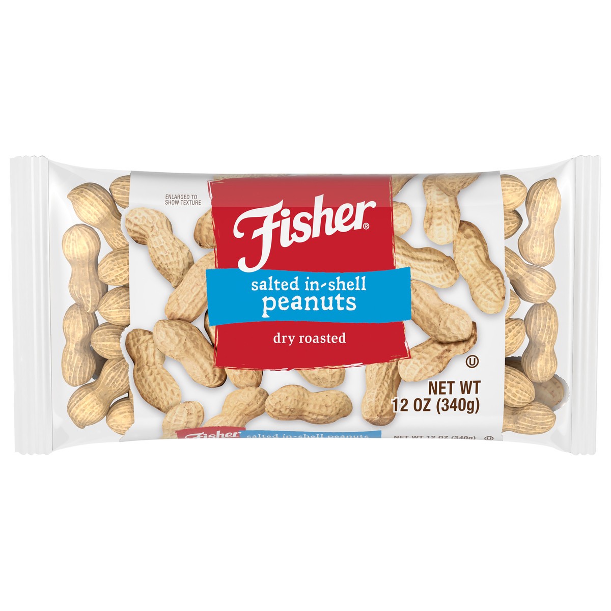 slide 7 of 14, Fisher Salted In-Shell Dry Roasted Peanuts 12 oz. Bag, 12 oz