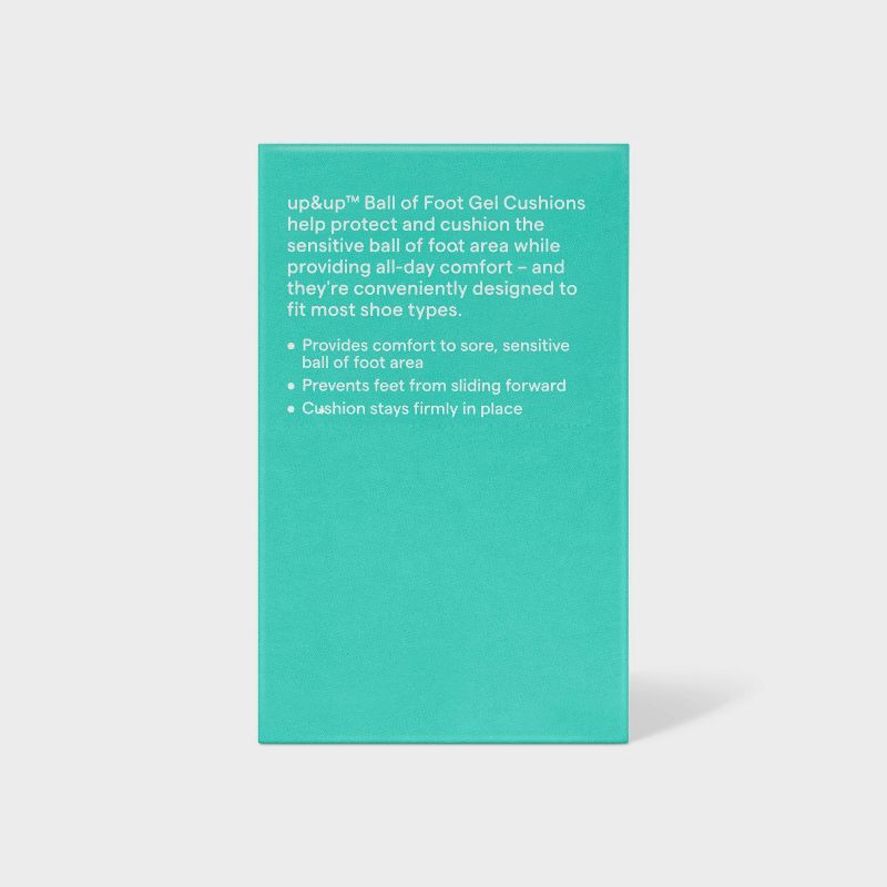 slide 3 of 3, Ball of Foot Gel Cushion - 3pk - up&up™, 3 ct