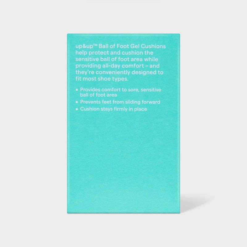 slide 3 of 3, Ball of Foot Gel Cushion - 3pk - up&up™, 3 ct