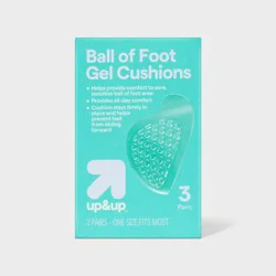 Ball of Foot Gel Cushion - 3pk - up&up™