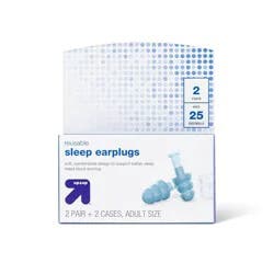 Reusable Ear Plugs for Sleep - 2pc - up&up™