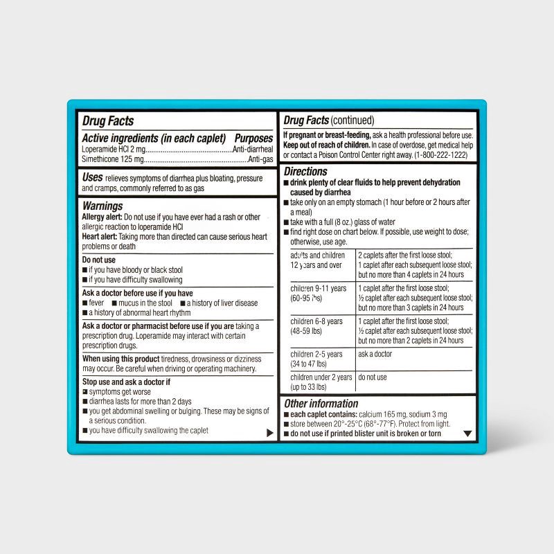 slide 3 of 4, Loperamide Multi Symptom Caplet - 24ct - up&up™, 24 ct