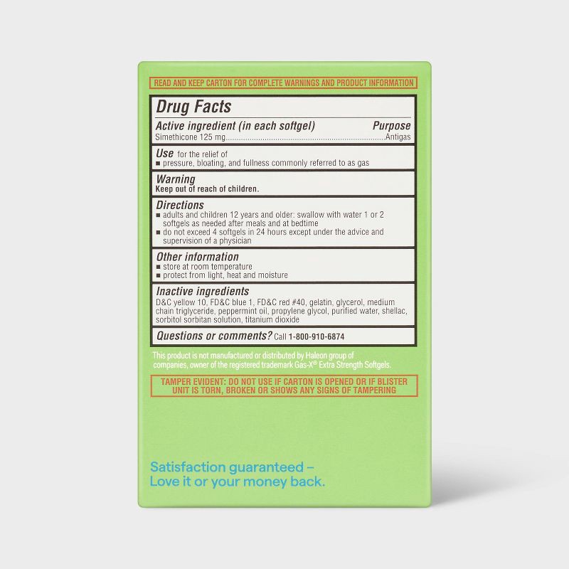 slide 3 of 4, Gas Extra Strength Softgel - 72ct - up&up™, 72 ct