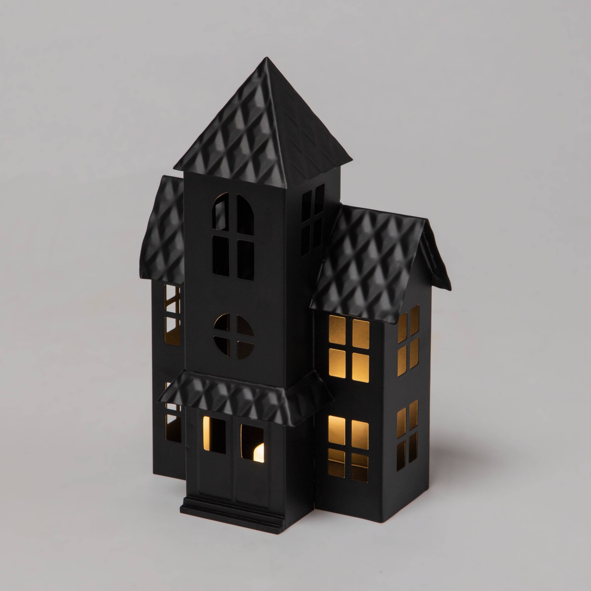 slide 1 of 3, Metal Haunted Mansion Halloween Decorative Sculpture - Hyde & EEK! Boutique, 1 ct