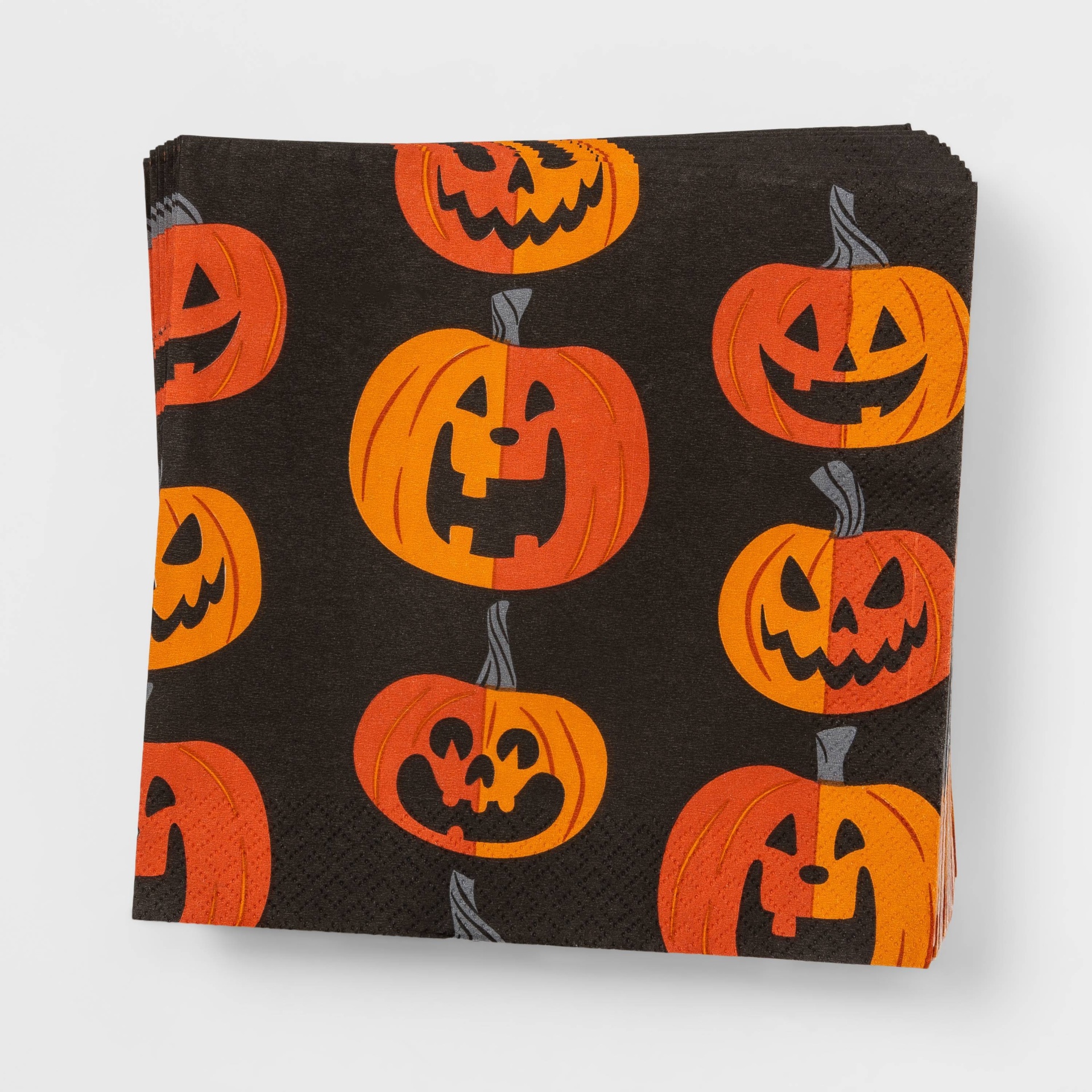 slide 1 of 3, 30ct Pumpkin Disposable Halloween Lunch Napkins - Hyde & EEK! Boutique, 30 ct