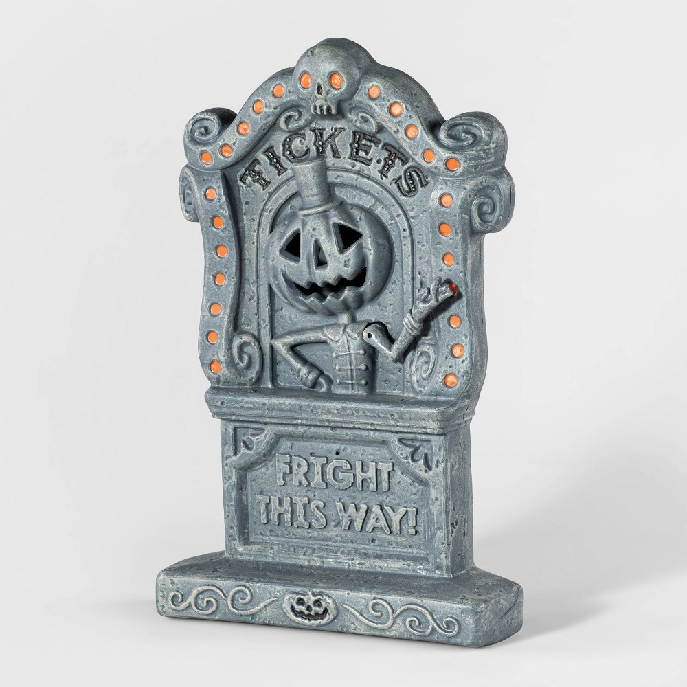 slide 3 of 3, 2' Ticket Window Tombstone Halloween Decorative Prop - Hyde & EEK! Boutique, 1 ct
