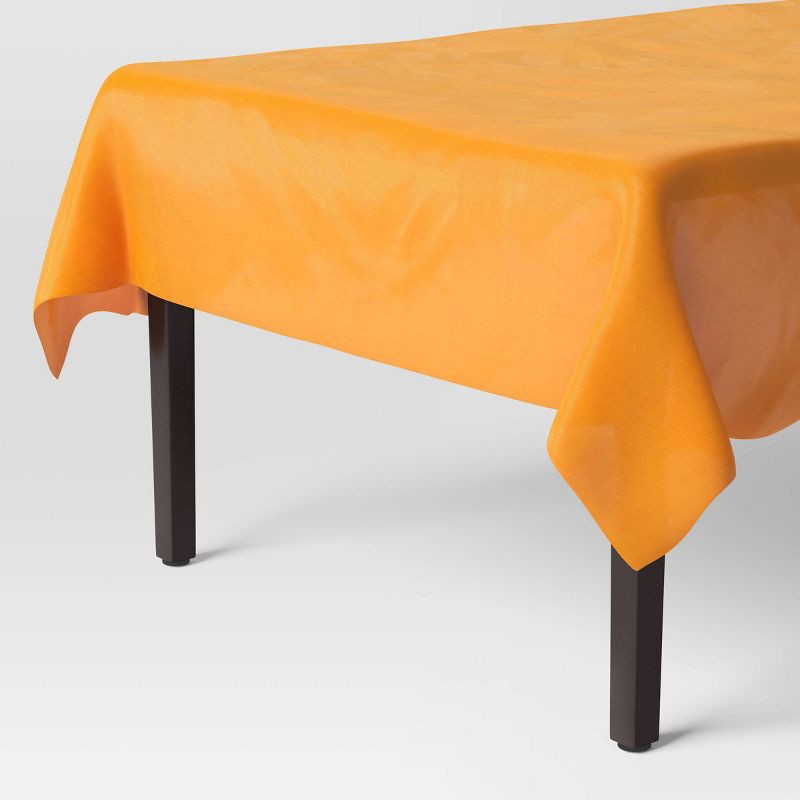 slide 1 of 3, 52"x108 Orange Disposable Halloween Tablecloth - Hyde and EEK! Boutique™, 1 ct