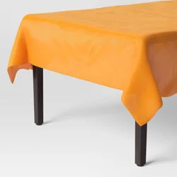 52"x108 Orange Disposable Halloween Tablecloth - Hyde and EEK! Boutique™
