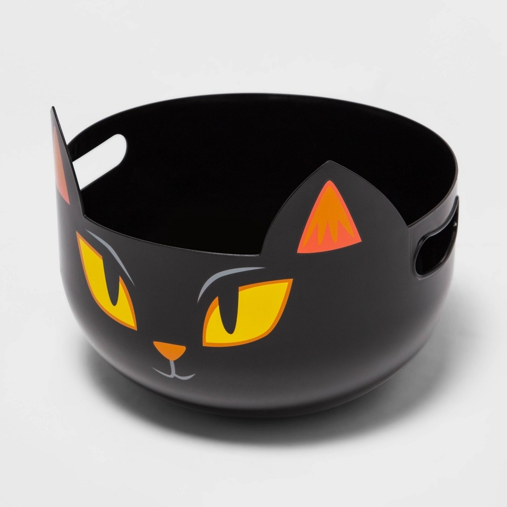 slide 3 of 3, Medium Cat Halloween Candy Bowl - Hyde & EEK! Boutique, 1 ct