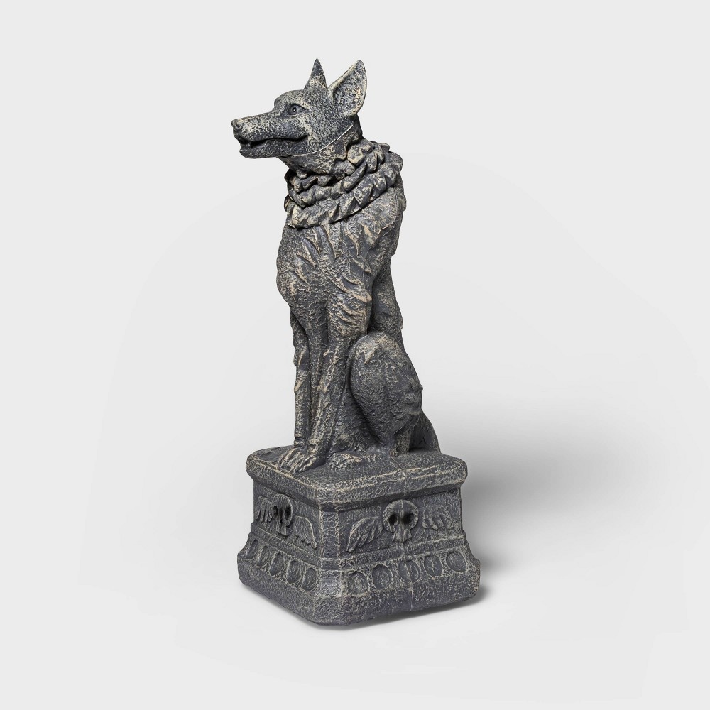 slide 2 of 3, Animated Howling Wolf Halloween Decorative Holiday Scene Prop - Hyde & EEK! Boutique, 1 ct