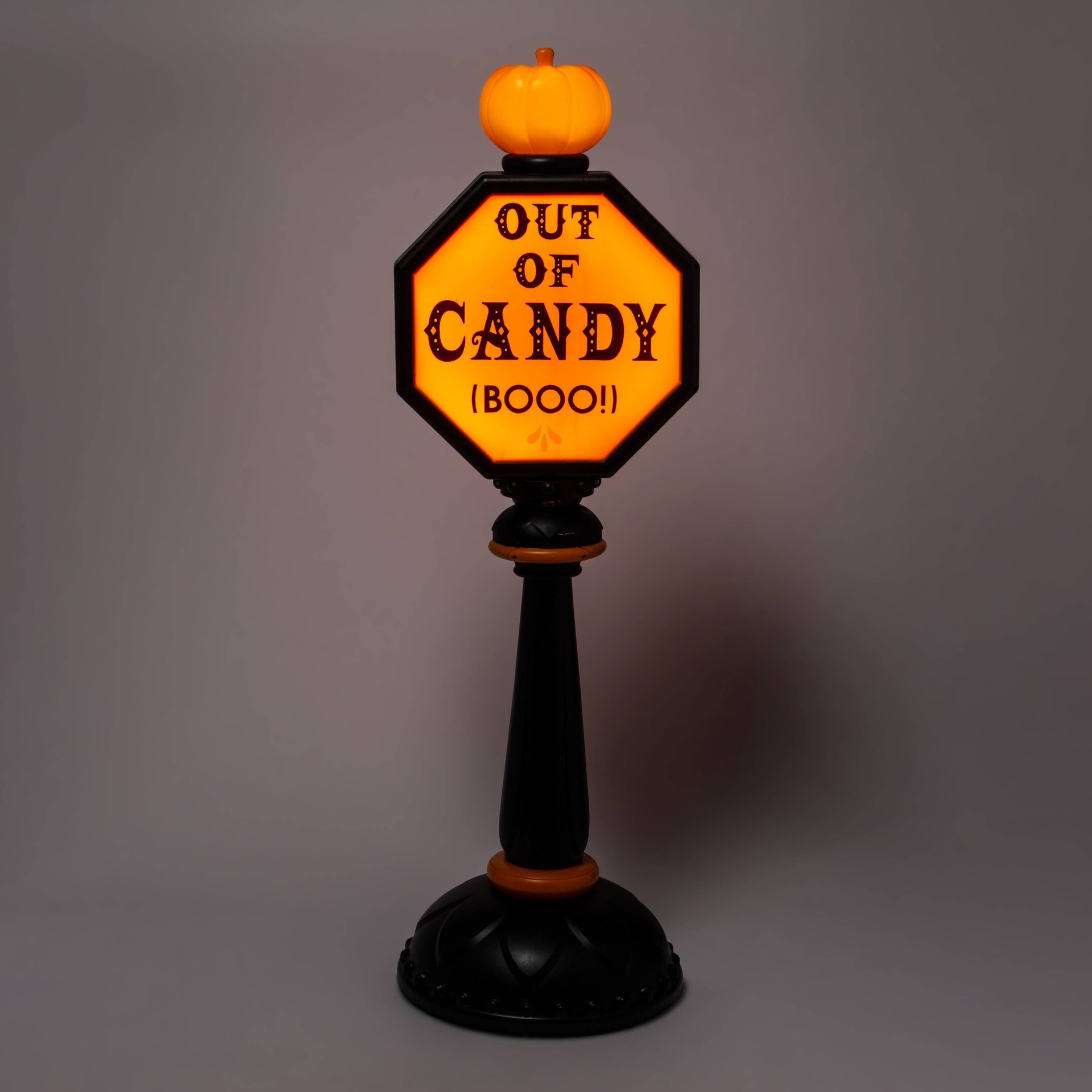slide 1 of 4, 42" Light Up Trick or Treat Stop Sign Halloween Decorative Prop - Hyde & EEK! Boutique, 1 ct