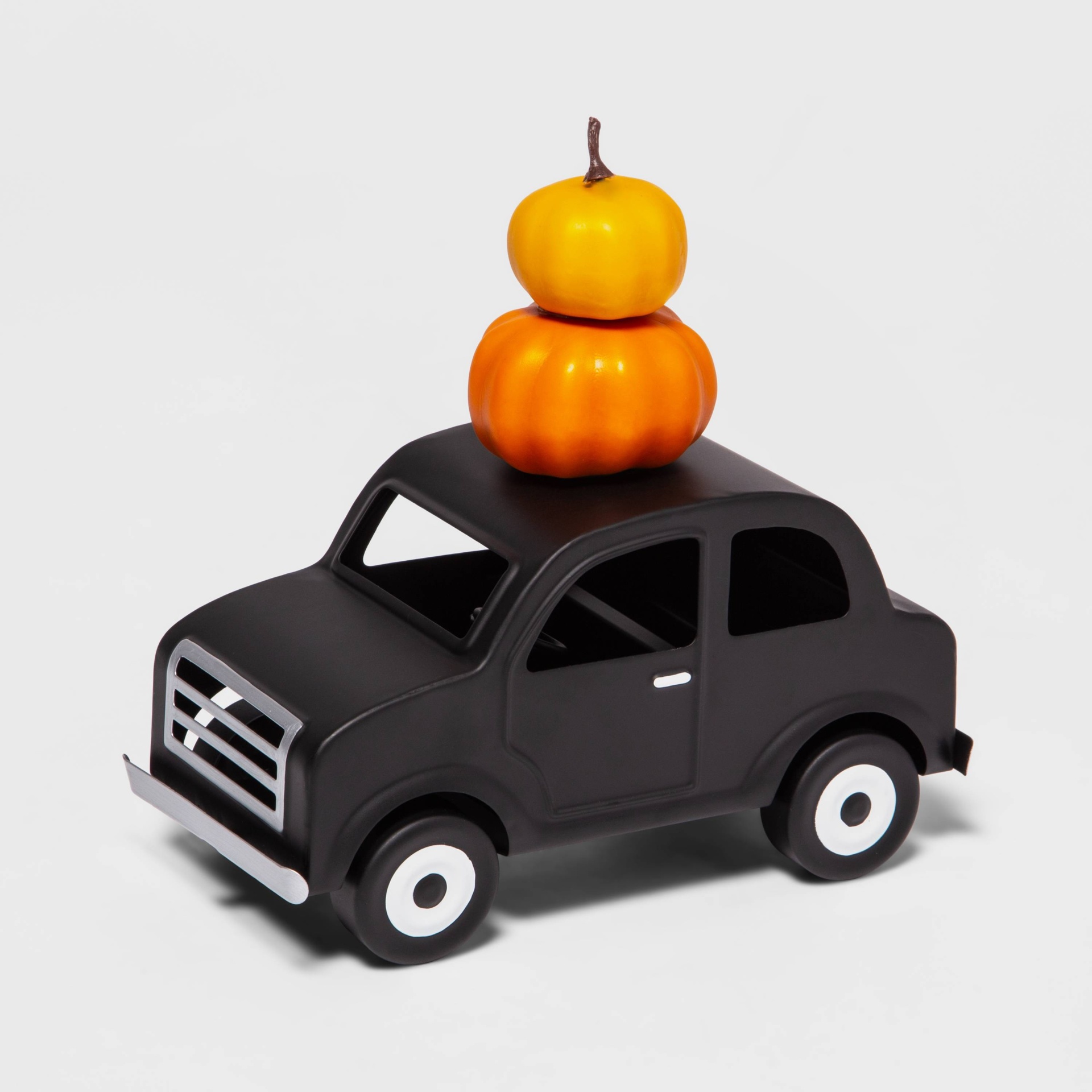 slide 1 of 2, Metal Car with Small Foam Pumpkin Halloween Decorative Prop - Hyde & EEK! Boutique, 1 ct